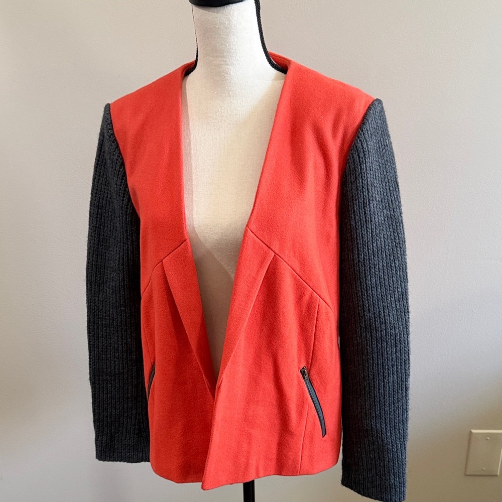 ASOS Wool Blazer Type Jacket with contrasting Cha… - image 4